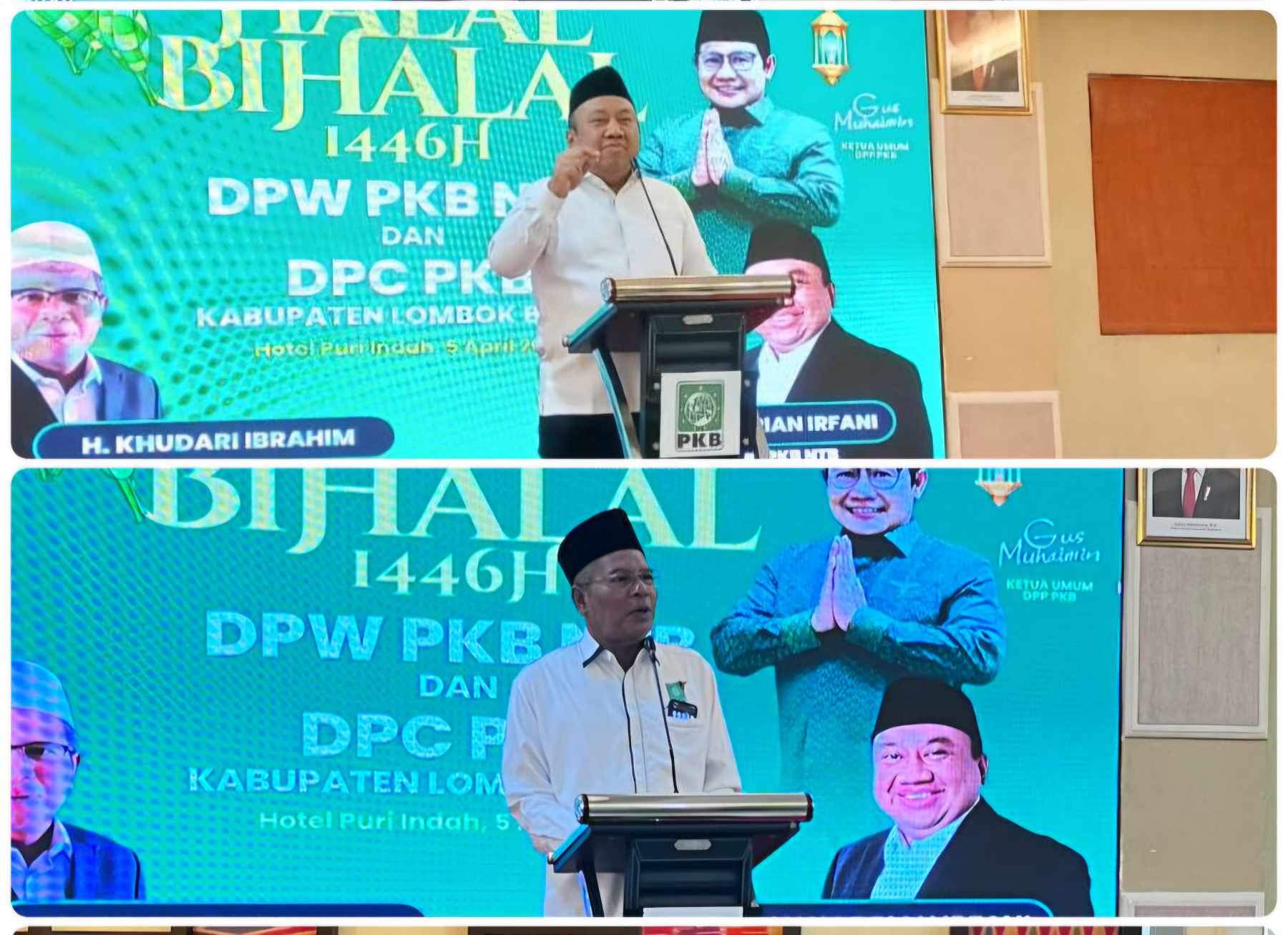 DPC PKB Lombok Barat Gelar Halal Bihalal Bersama DPW PKB NTB di Hotel Puri Indah